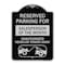 Signmission Reserved Parking for Salesperson of the Month Unauthorized Vehicles Towed Away, A-DES-BS-1824-23076 A-DES-BS-1824-23076 - alternate 1